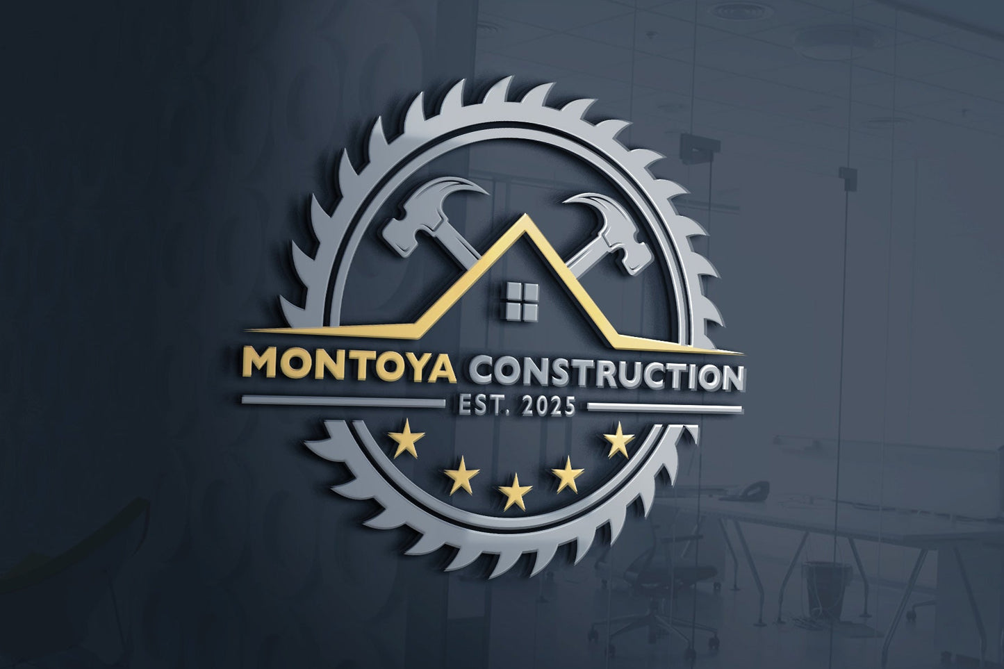 Logo Design - Construction Business Logo Design | Roofing Logo | Home Repair Logo | Handyman Logo