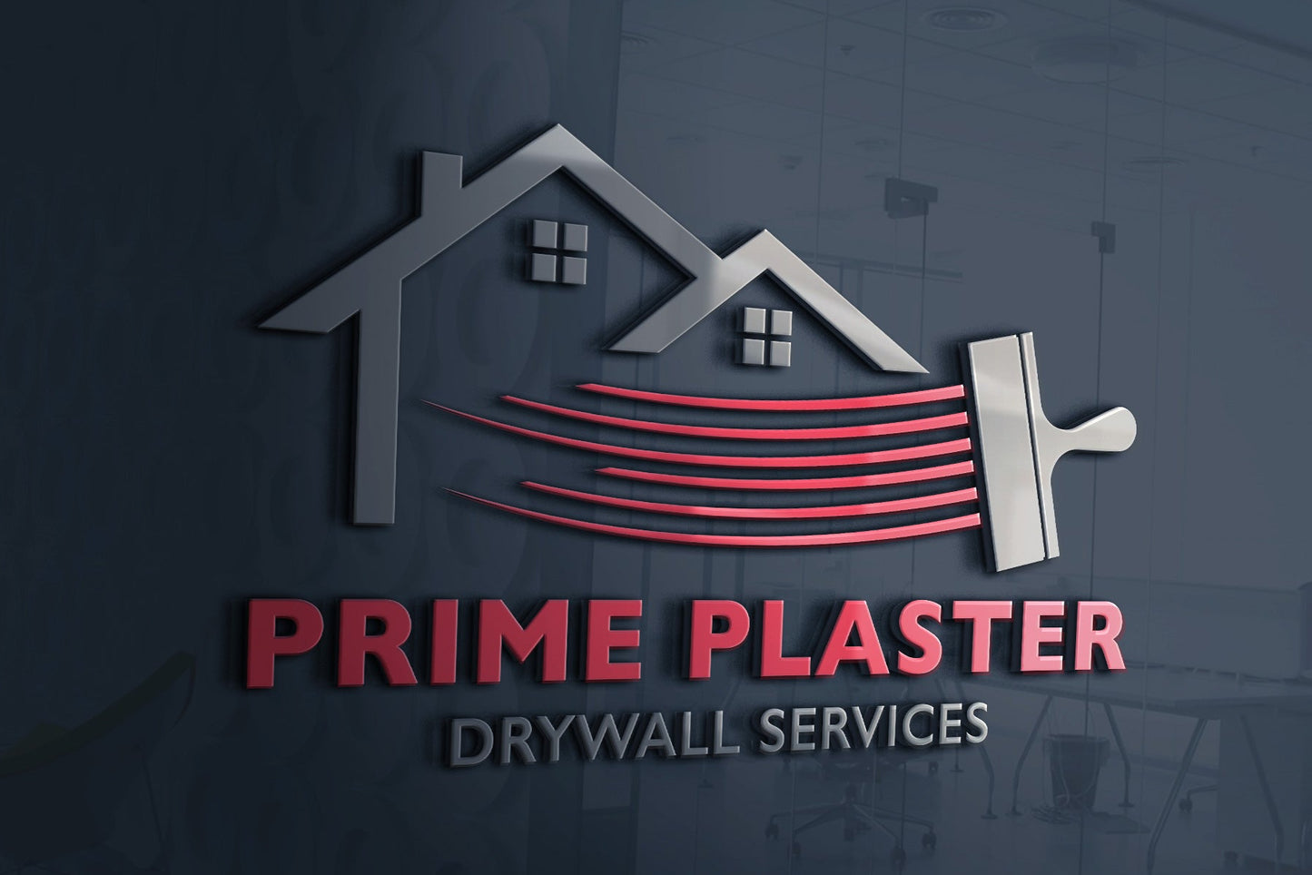 Logo Design - Drywall Services Modern Logo | Construction Logo Design | Drywall Business Logo | Home Repair Logo