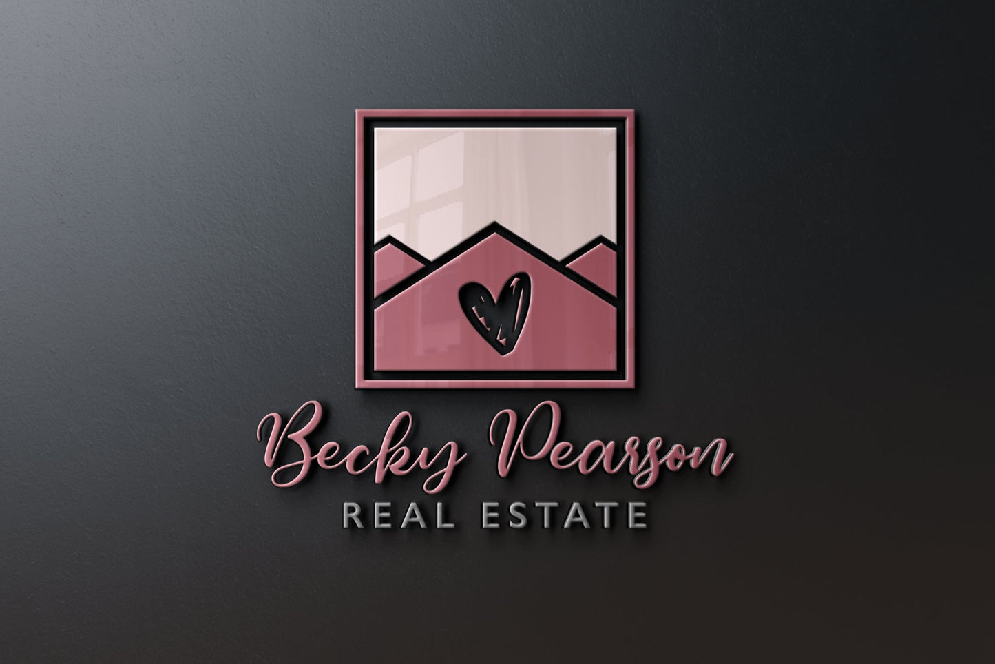 Logo Design - Real Estate Logo | Realtor Branding Logo | Business Logo | Property Management | Heart Design