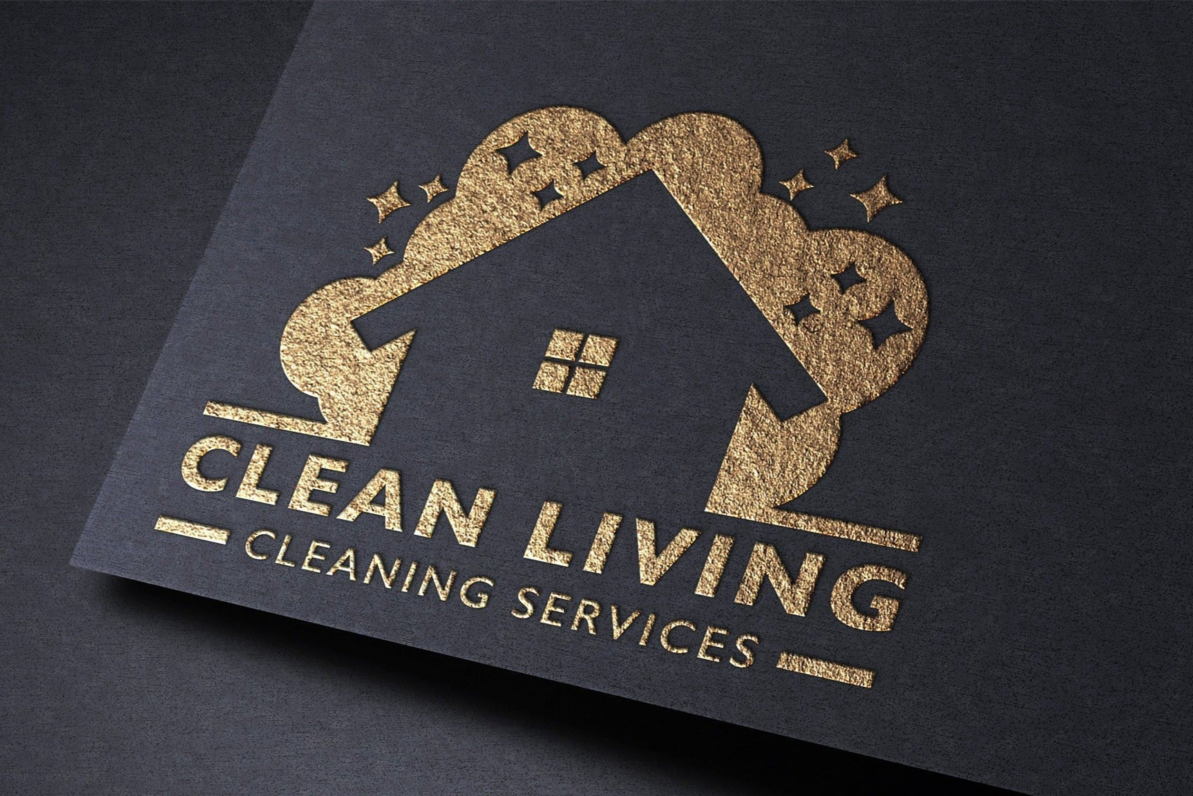 Logo Design - House Cleaning Design | Housekeeping Logo | Maid Services | Cleaning Business