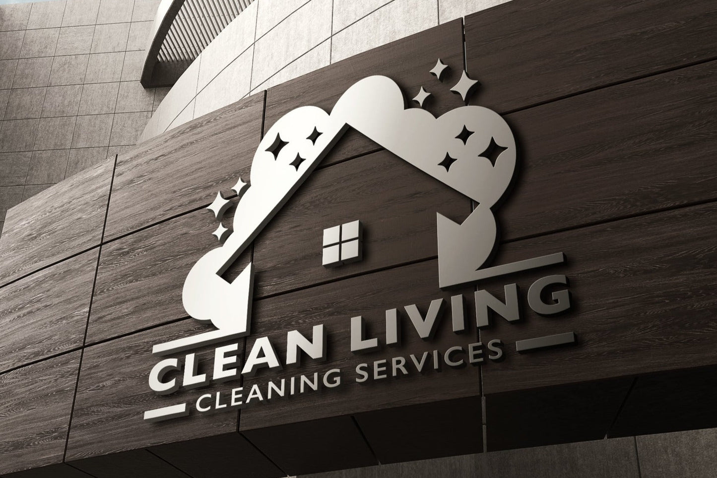 Logo Design - House Cleaning Design | Housekeeping Logo | Maid Services | Cleaning Business