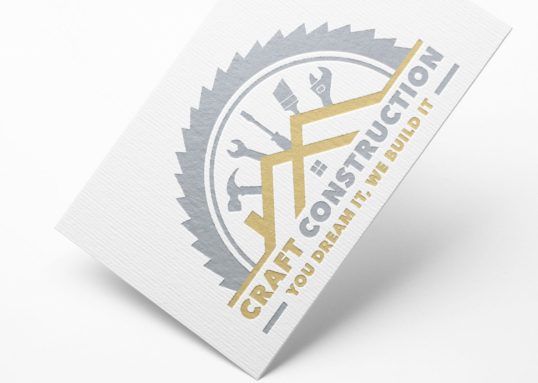 Construction Logo Design | Construction Company Logo | Home Remodeling Business Logo | Home Repair Services | Handyman Logo | Hammer Logo