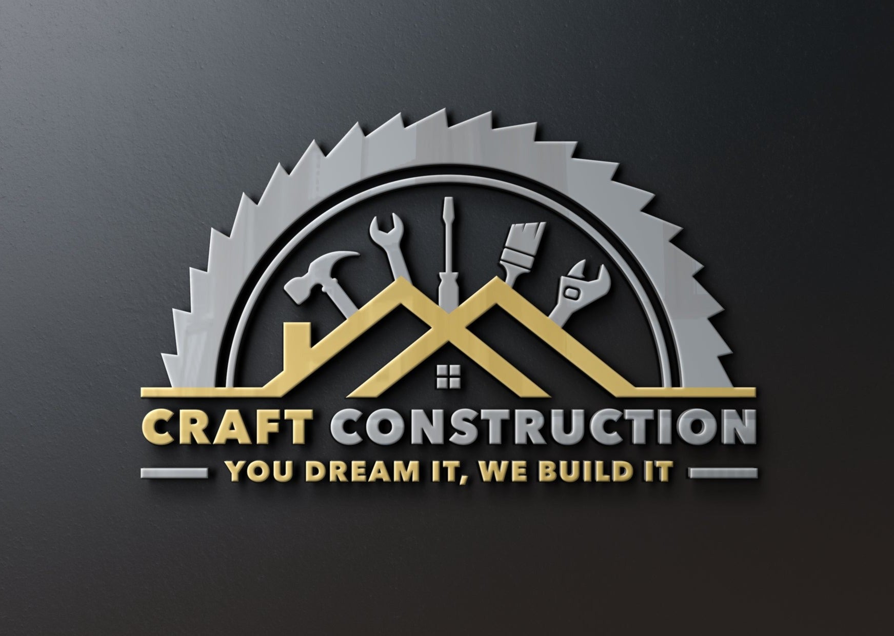 Construction Logo Design | Construction Company Logo | Home Remodeling Business Logo | Home Repair Services | Handyman Logo | Hammer Logo