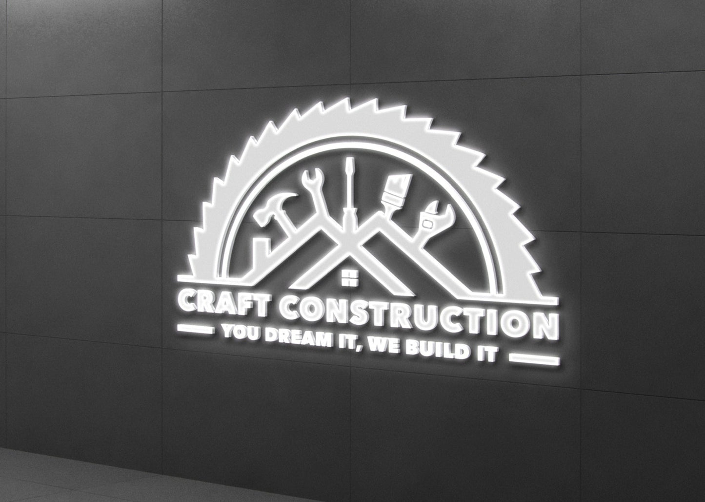 Construction Logo Design | Construction Company Logo | Home Remodeling Business Logo | Home Repair Services | Handyman Logo | Hammer Logo