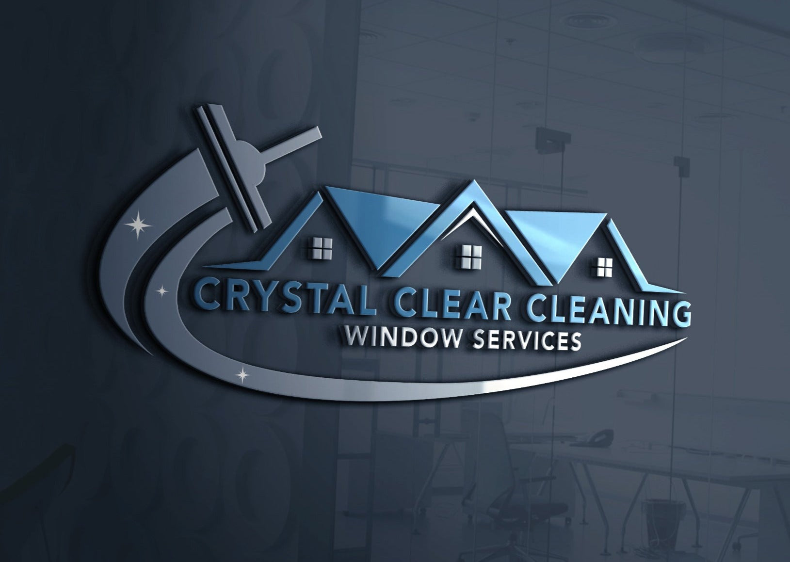 Logo Design - Window Cleaning Logo | Window Washing Logo Design | Cleaning Services Logo | Window Design