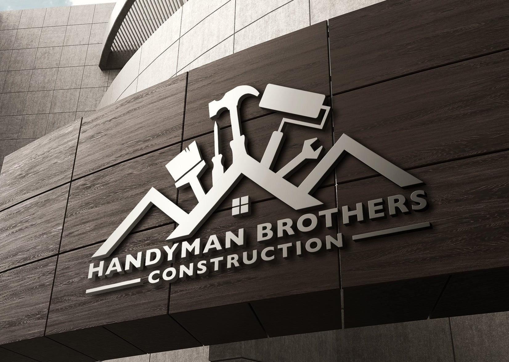 Logo Design - Construction Company | House Design | Hammer Design | HandyMan Services