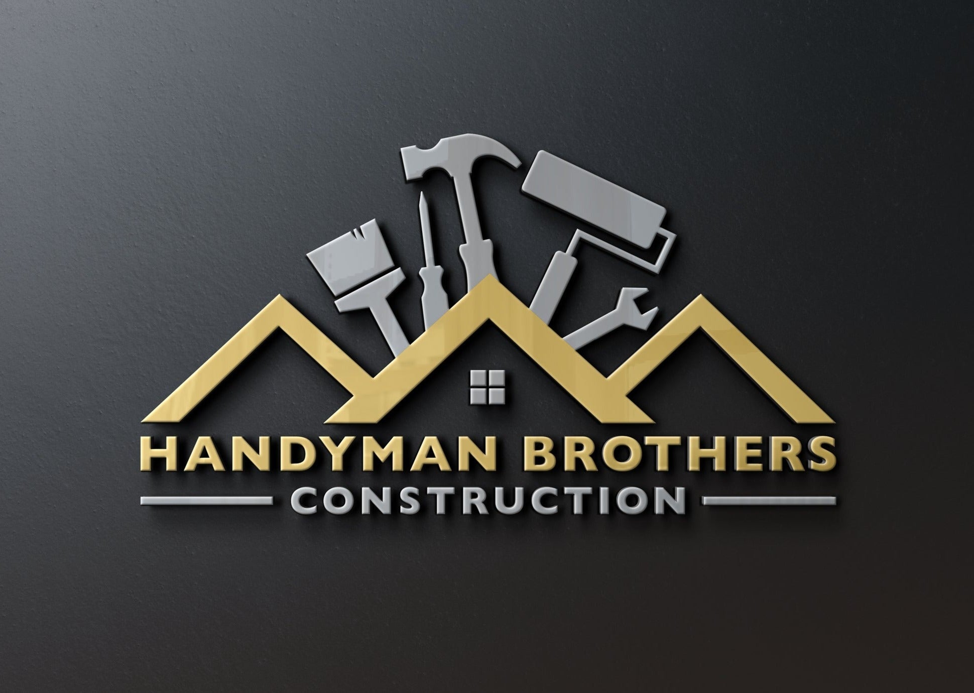 Logo Design - Construction Company | House Design | Hammer Design | HandyMan Services