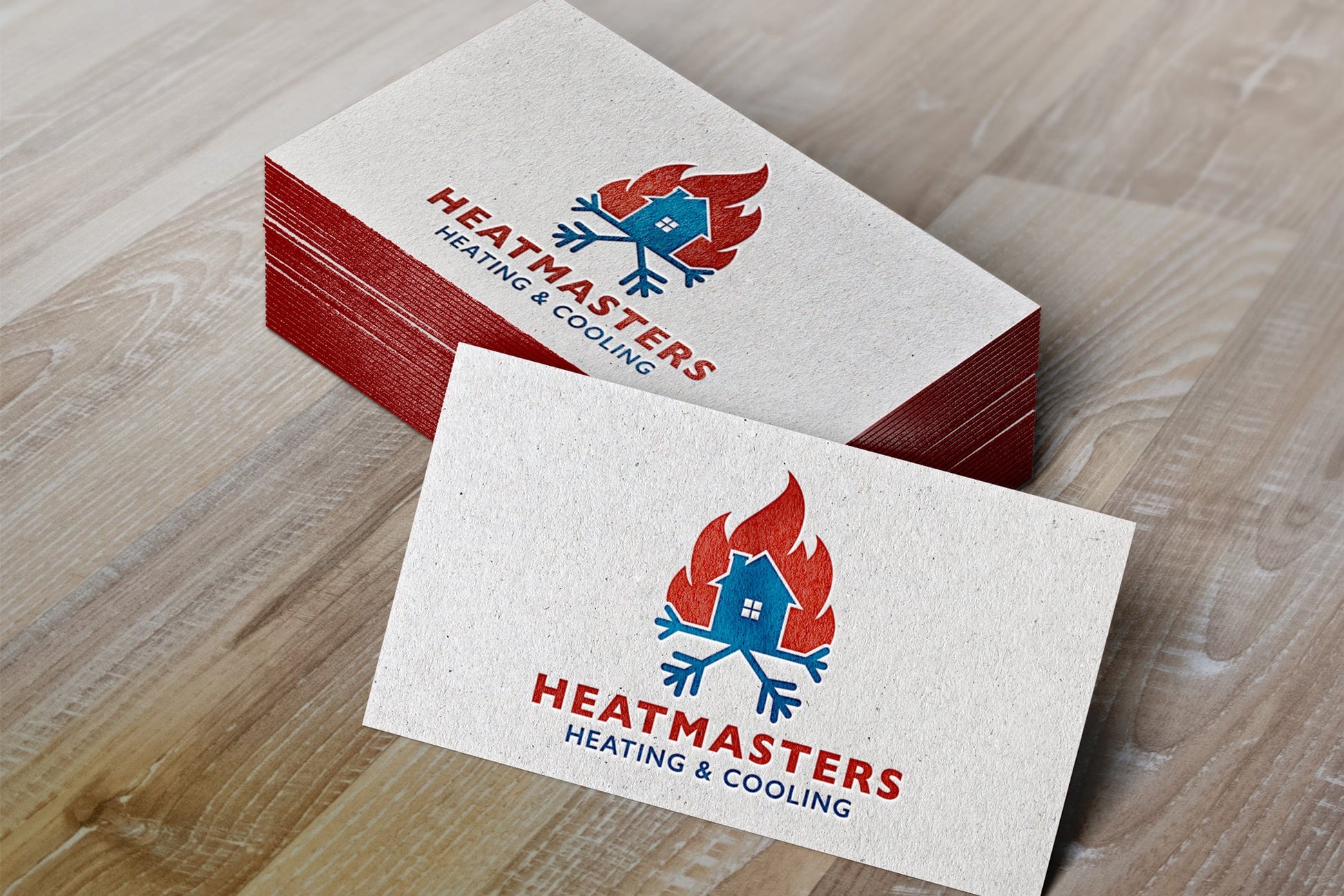 Logo Design - Heating and Air Conditioning Logo | HVAC Logo Design | Heating Cooling Logo Design