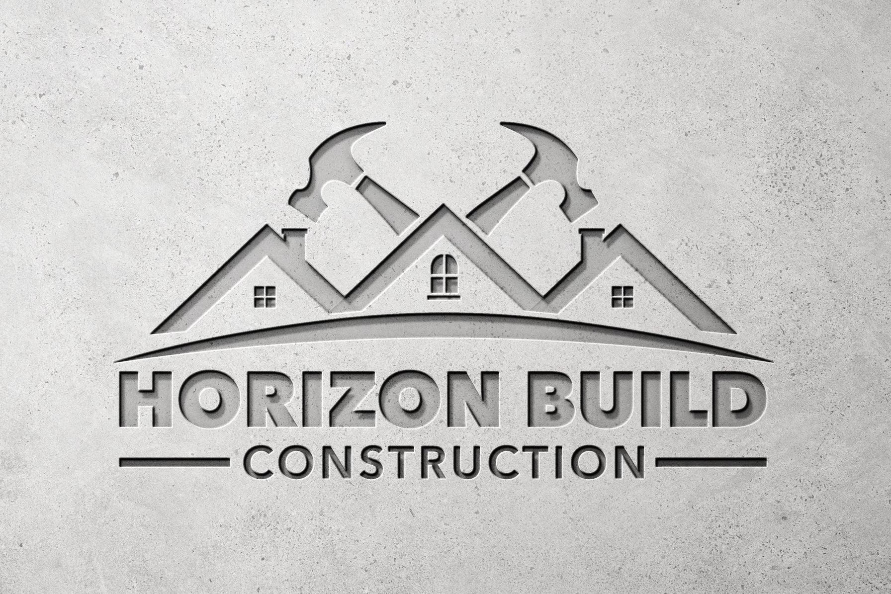 Logo Design - Construction Logo Design | Roofing Business | Handyman Services | Home Repair Design