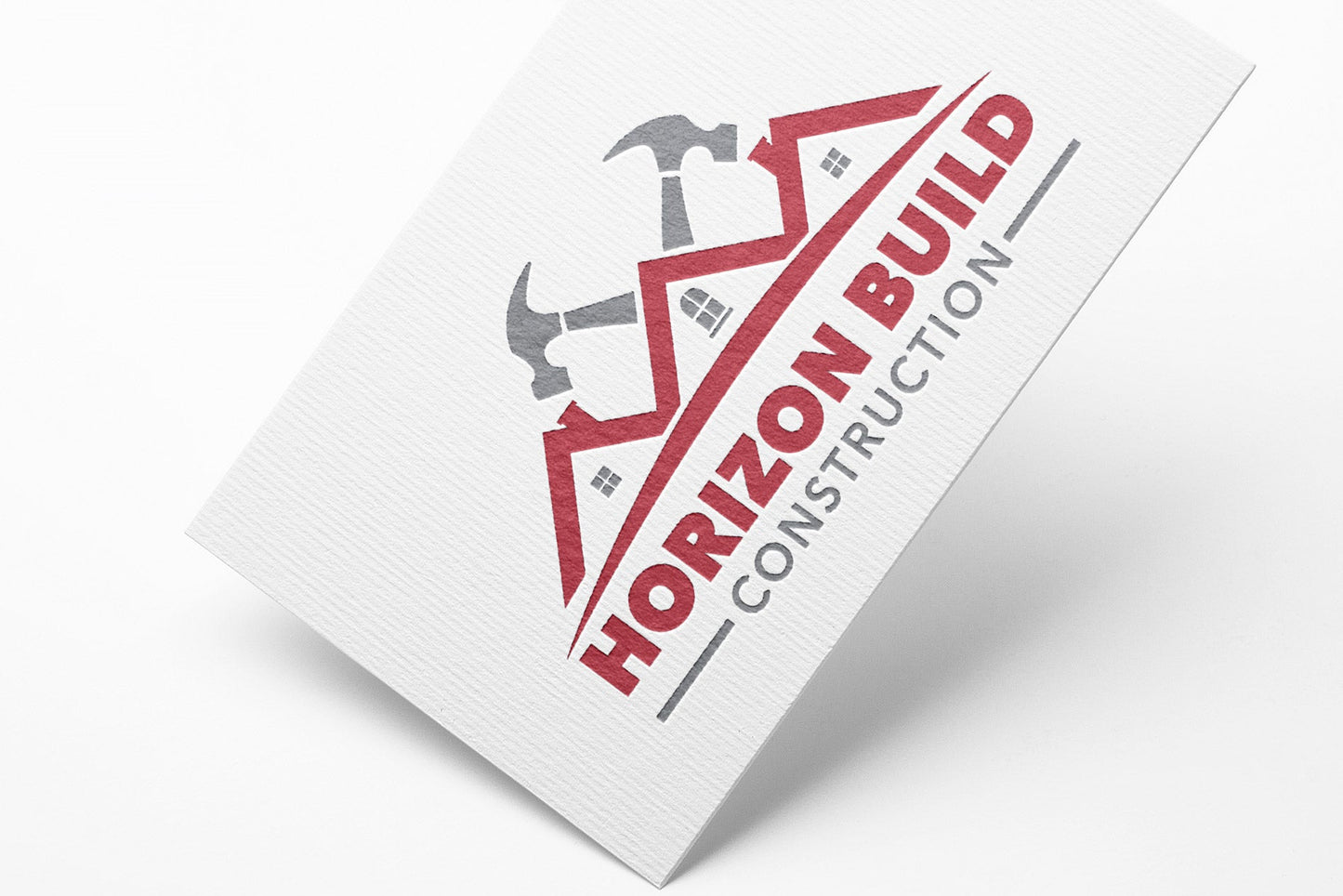 Logo Design - Construction Logo Design | Roofing Business | Handyman Services | Home Repair Design