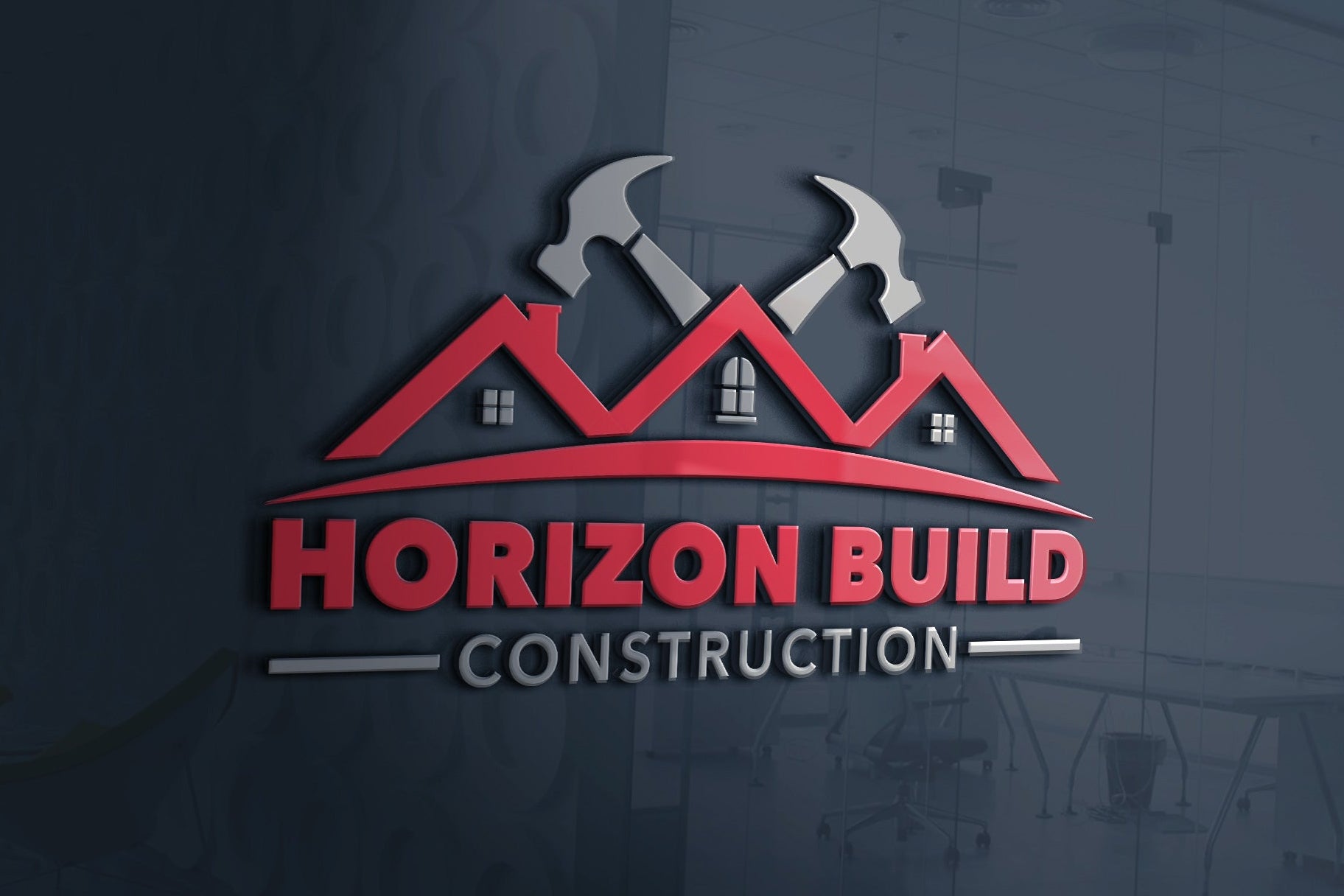 Logo Design - Construction Logo Design | Roofing Business | Handyman Services | Home Repair Design