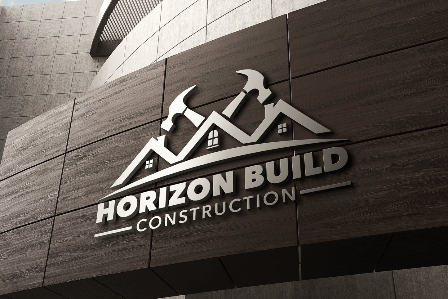 Logo Design - Construction Logo Design | Roofing Business | Handyman Services | Home Repair Design