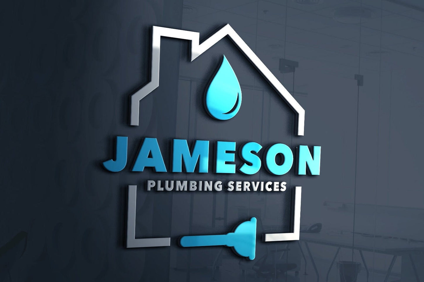 Logo Design - Plumber Logo Design | Plumbing Service Logo | Home Repair | Plumbing Company 
