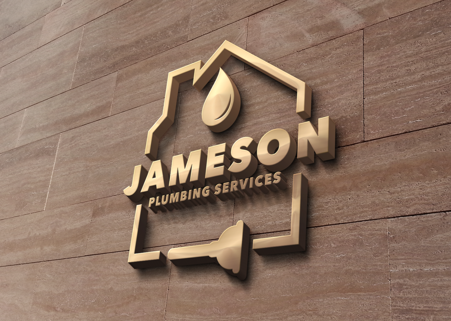 Logo Design - Plumber Logo Design | Plumbing Service Logo | Home Repair | Plumbing Company 