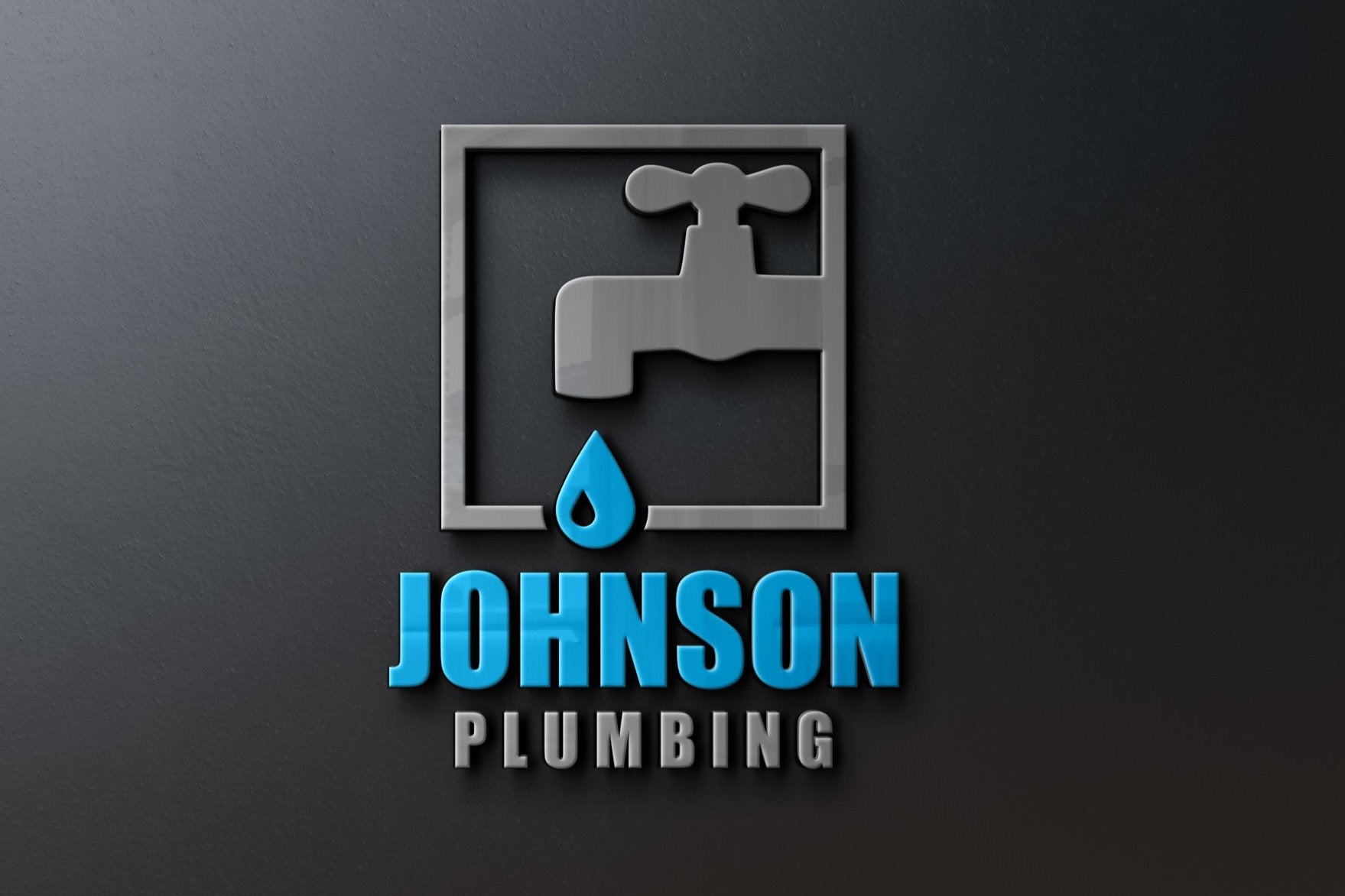 Logo Design - Plumbing Company Logo | Plumber Design | Plumbing Services Logo | Faucet Design