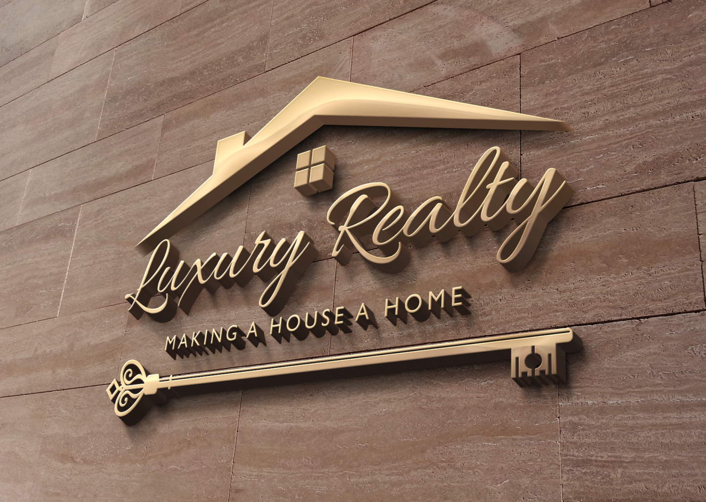 Logo Design - Real Estate Logo | Realtor Logo | Realty Business | Key Logo Design | House Design