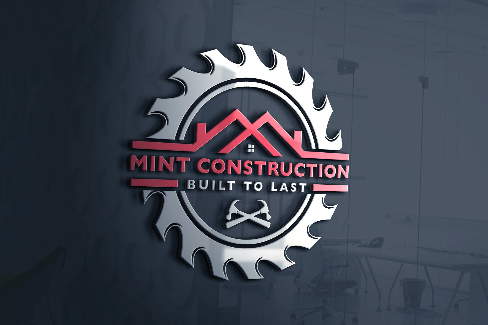 Logo Design - Construction Logo Design | Roofing Business Logo | Handyman Logo | Home Repair Logo Design