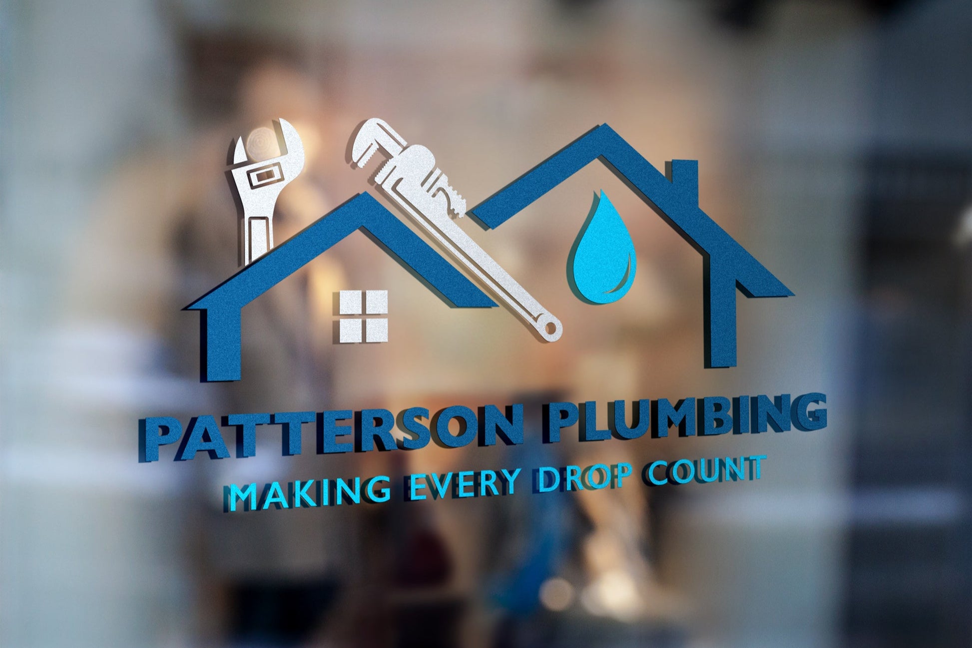 Logo Design - Plumbing Business Logo | Plumbing Services Logo | Plumber Logo | Handyman Services
