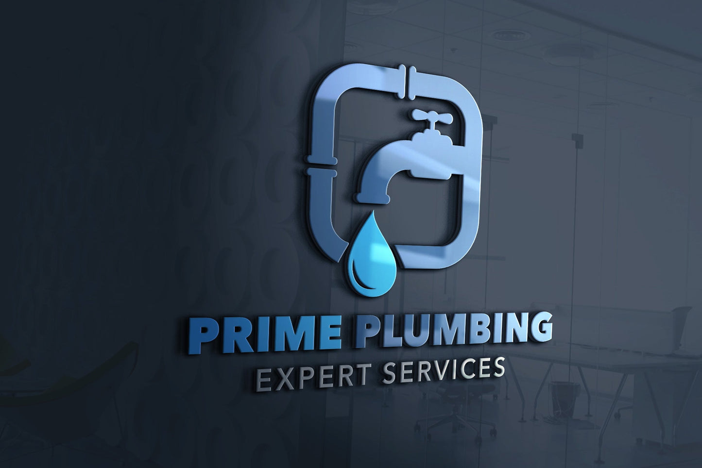 Logo Design - Plumbing Company Logo | Plumbing Branding Design | Home Repair Logo | Handyman Logo | Pipe Icon