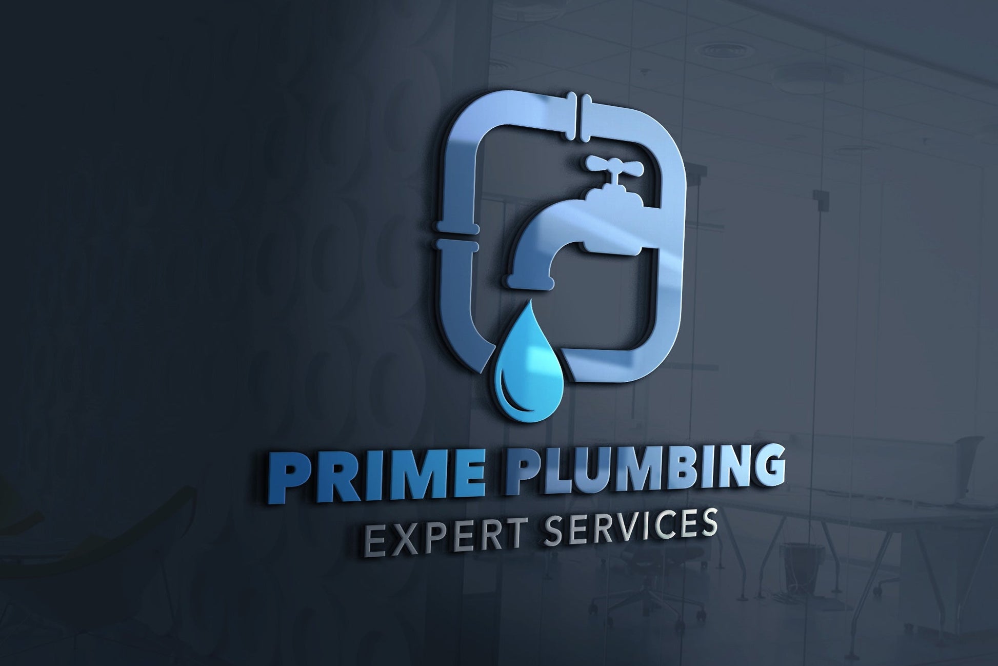 Logo Design - Plumbing Company Logo | Plumbing Branding Design | Home Repair Logo | Handyman Logo | Pipe Icon