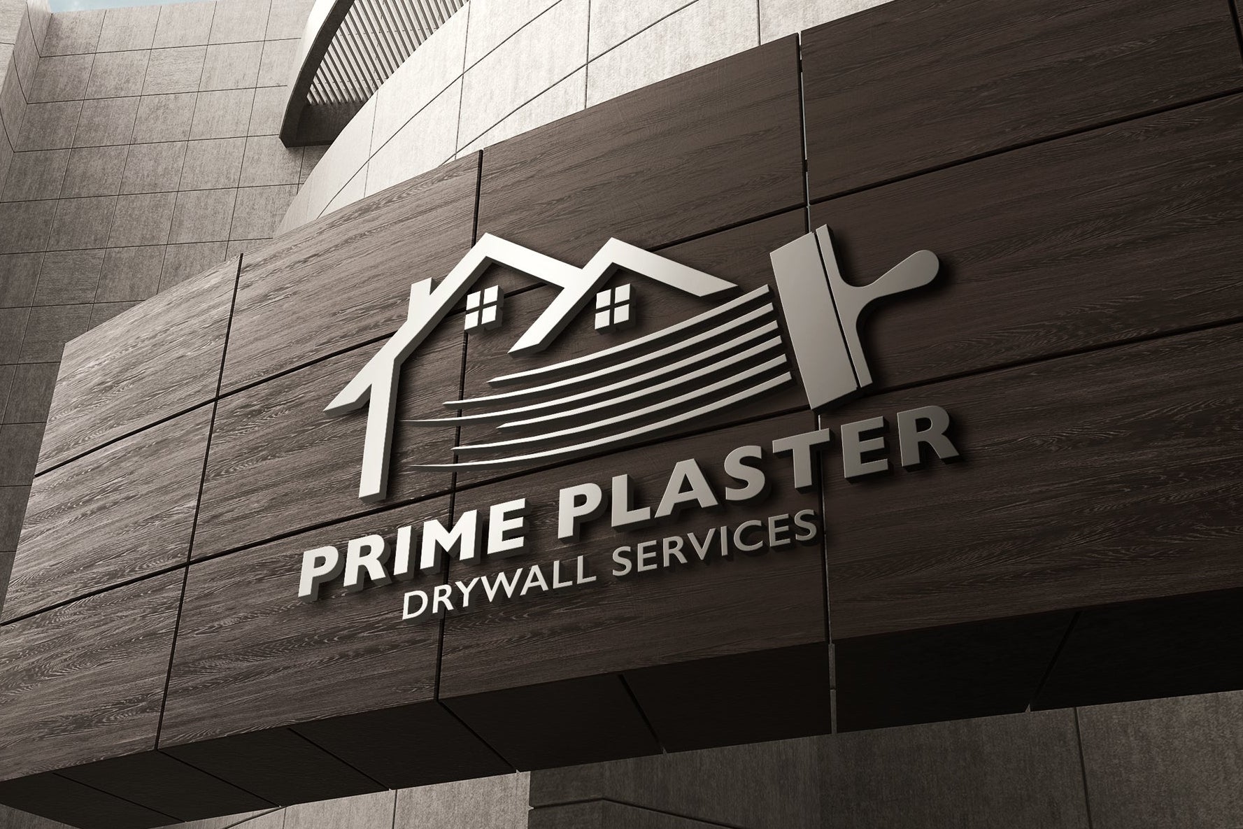 Logo Design - Drywall Services Modern Logo | Construction Logo Design | Drywall Business Logo | Home Repair Logo