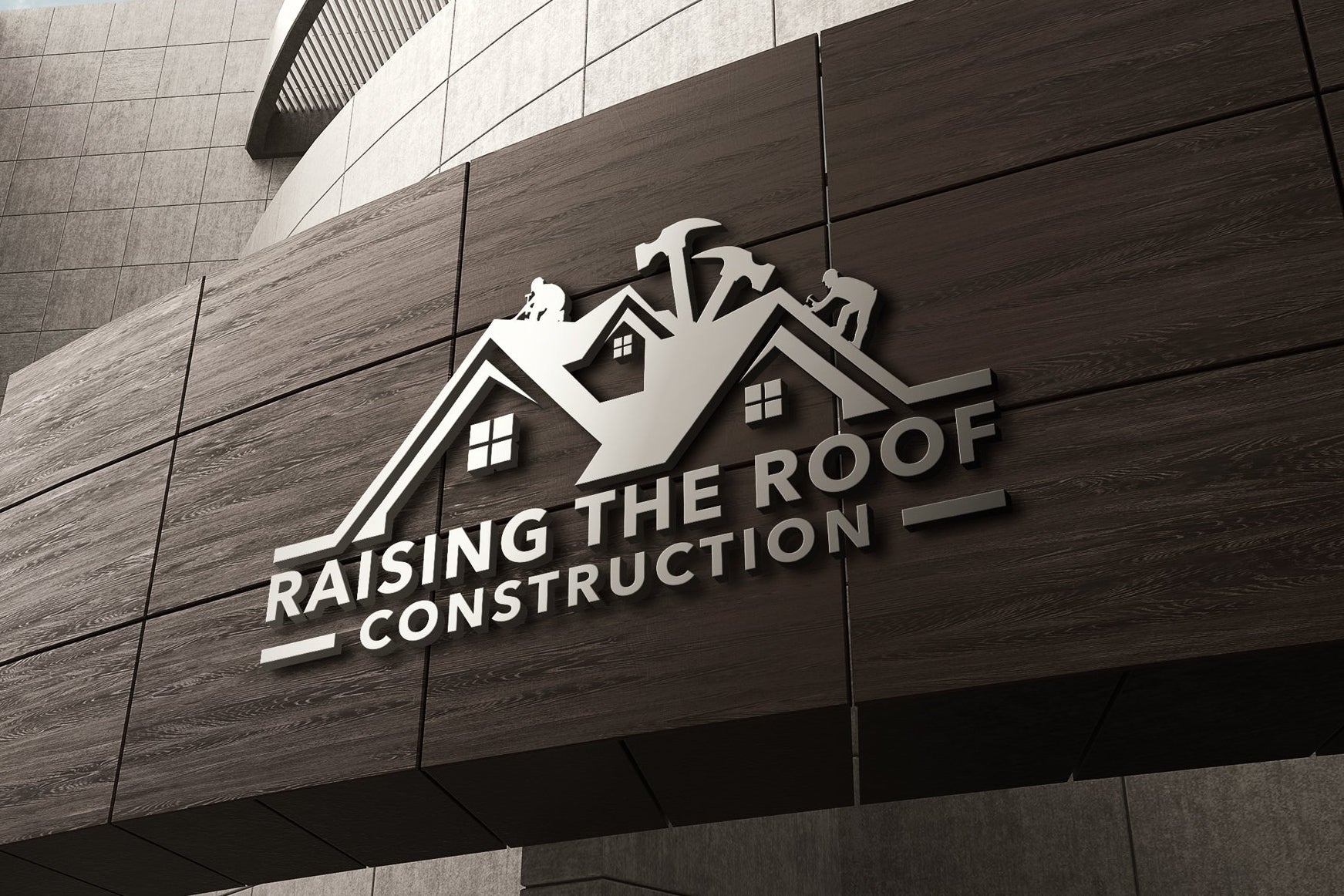 Logo Design - Roofing Business Logo | Construction Logo Design | Roofer Logo | Home Repair Business Logo Design