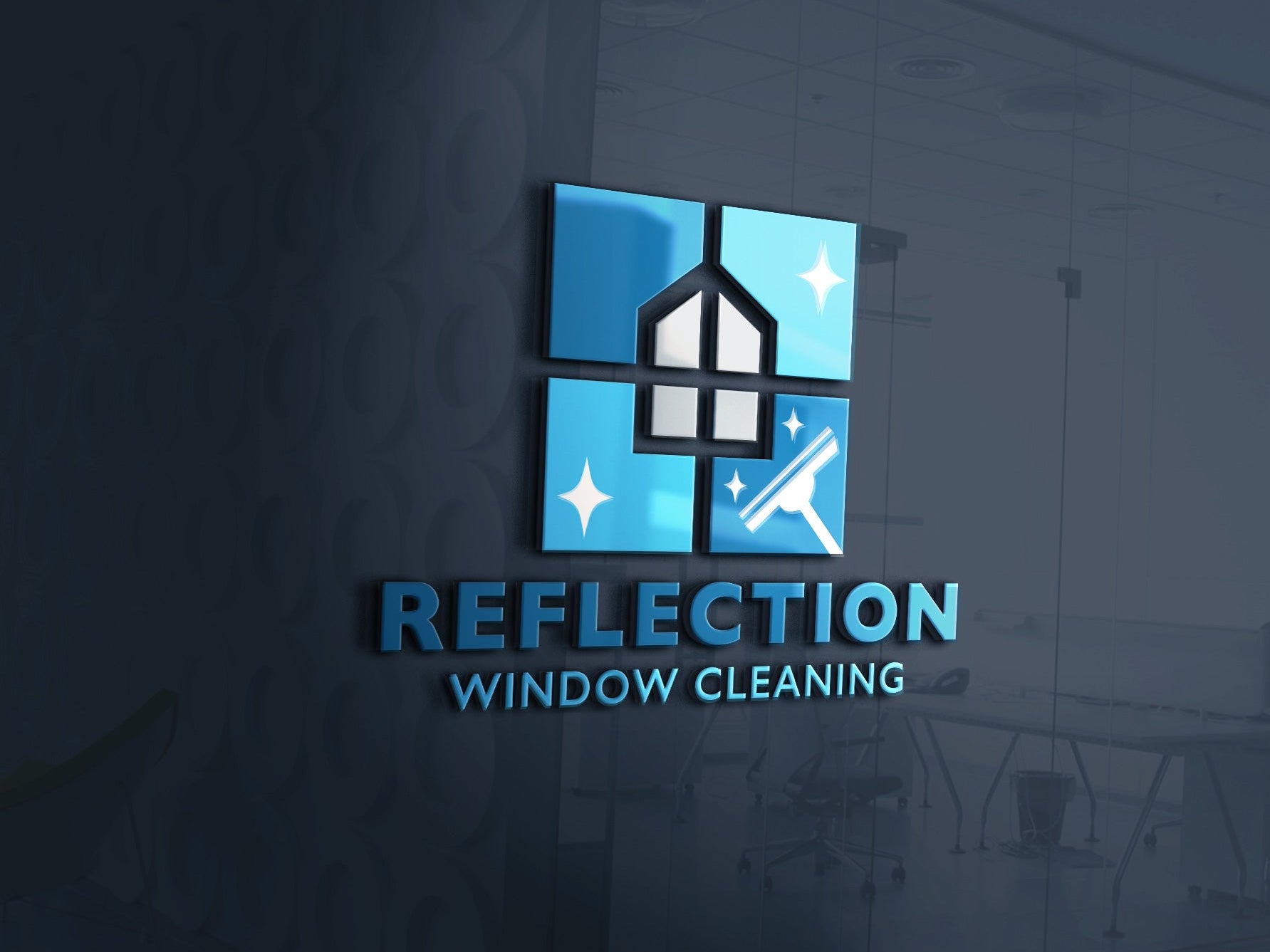 Window Cleaning Business Logo Design | Window Services Logo | House Cleaning Logo | Window Cleaning Logo Design | Cleaning Services Logo