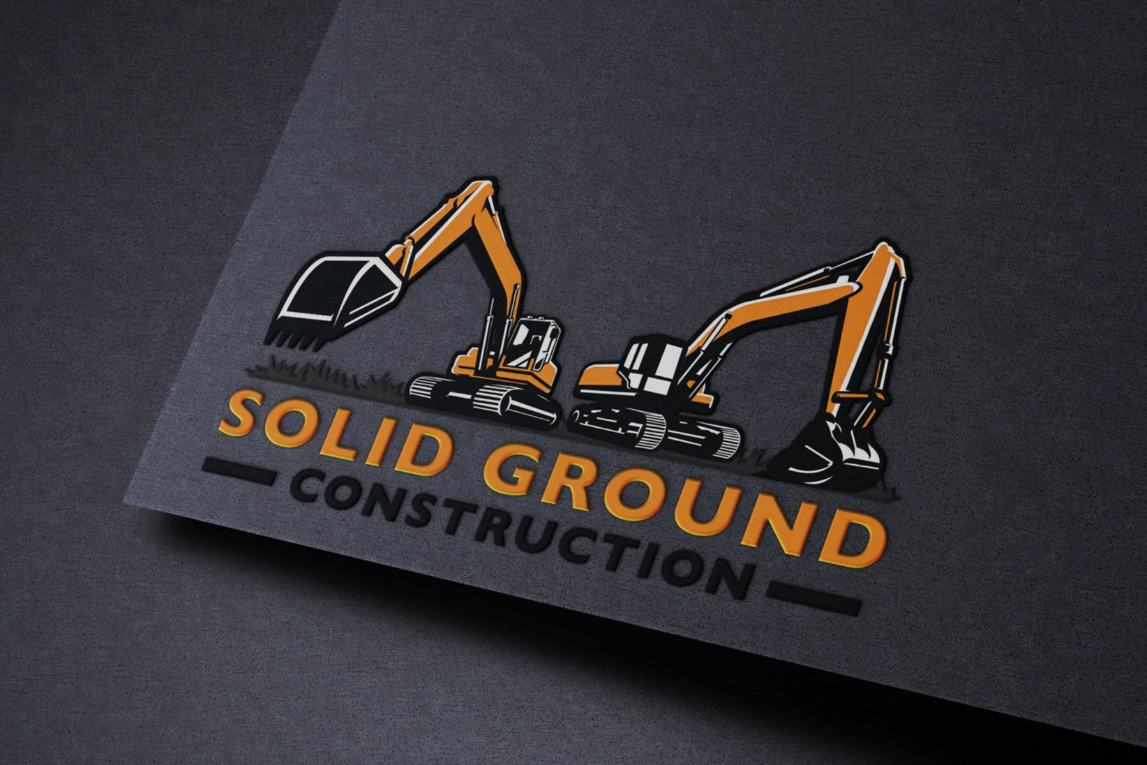 Logo Design - Construction Company Logo | Construction Business Logo | Excavation Logo | Excavator Design