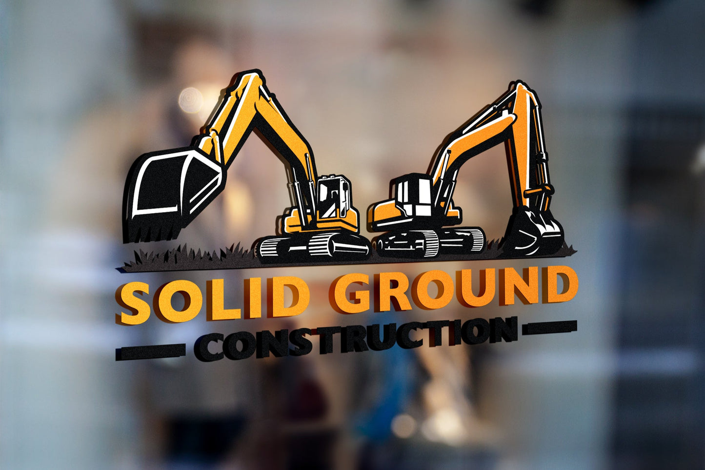 Logo Design - Construction Company Logo | Construction Business Logo | Excavation Logo | Excavator Design