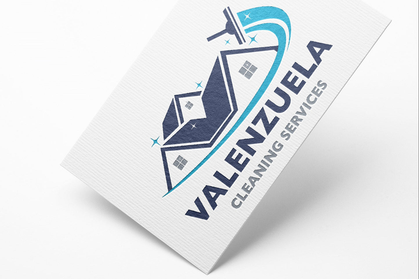Logo Design - Cleaning Business Logo | House Cleaning Service Logo | Cleaning Services Logo Design 