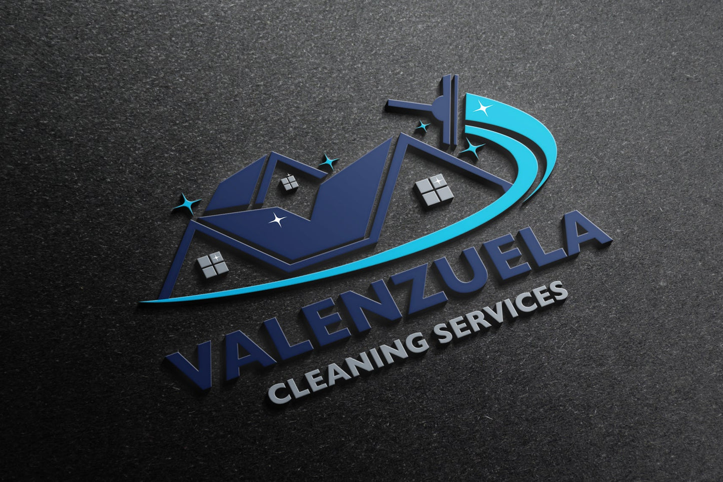 Logo Design - Cleaning Business Logo | House Cleaning Service Logo | Cleaning Services Logo Design 