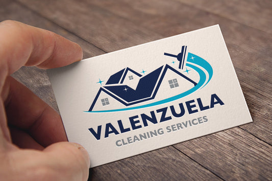 Logo Design - Cleaning Business Logo | House Cleaning Service Logo | Cleaning Services Logo Design