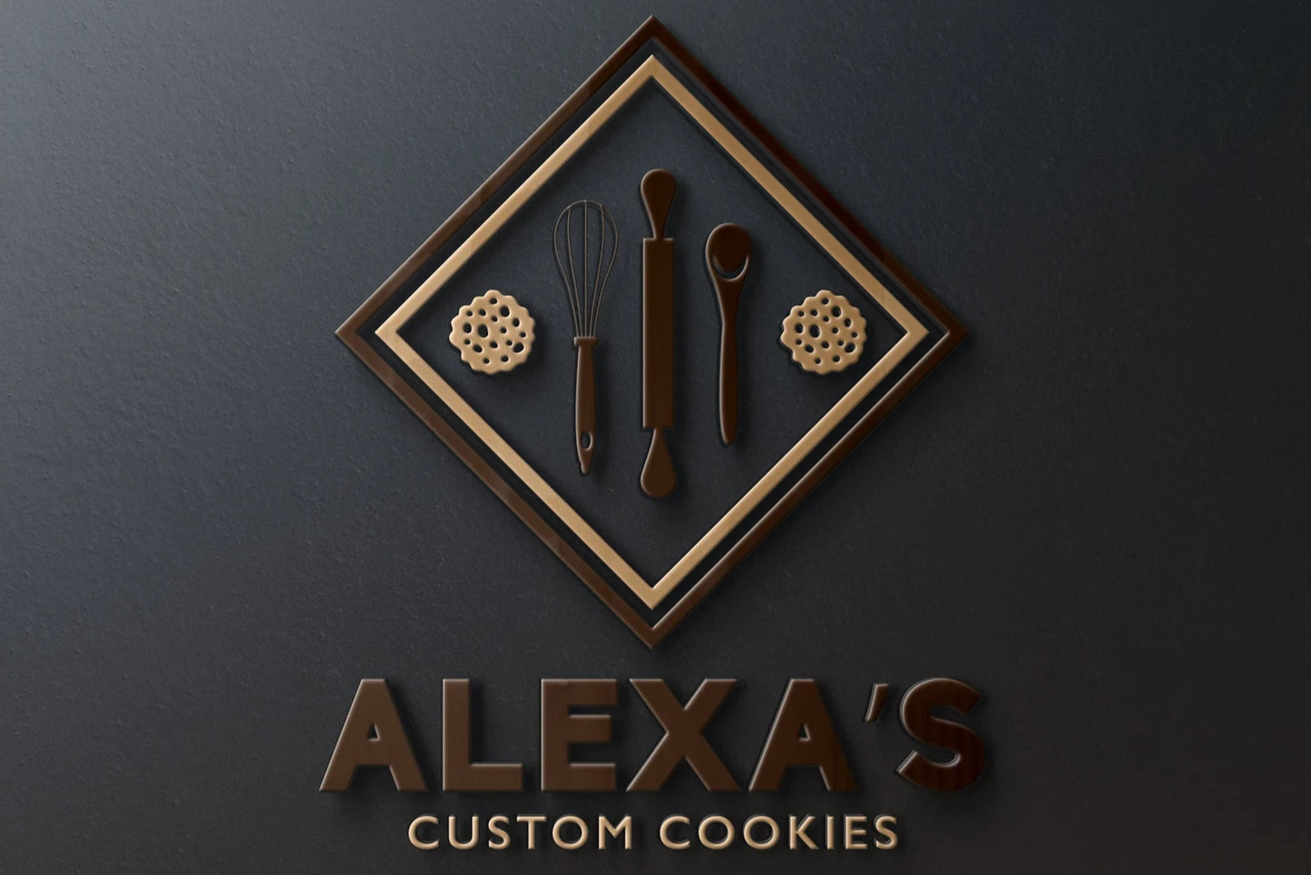 Logo Design - Bakery Shop Logo | Cookie Logo Design | Pastry Chef | Cookie Shop Logo | Baker Logo