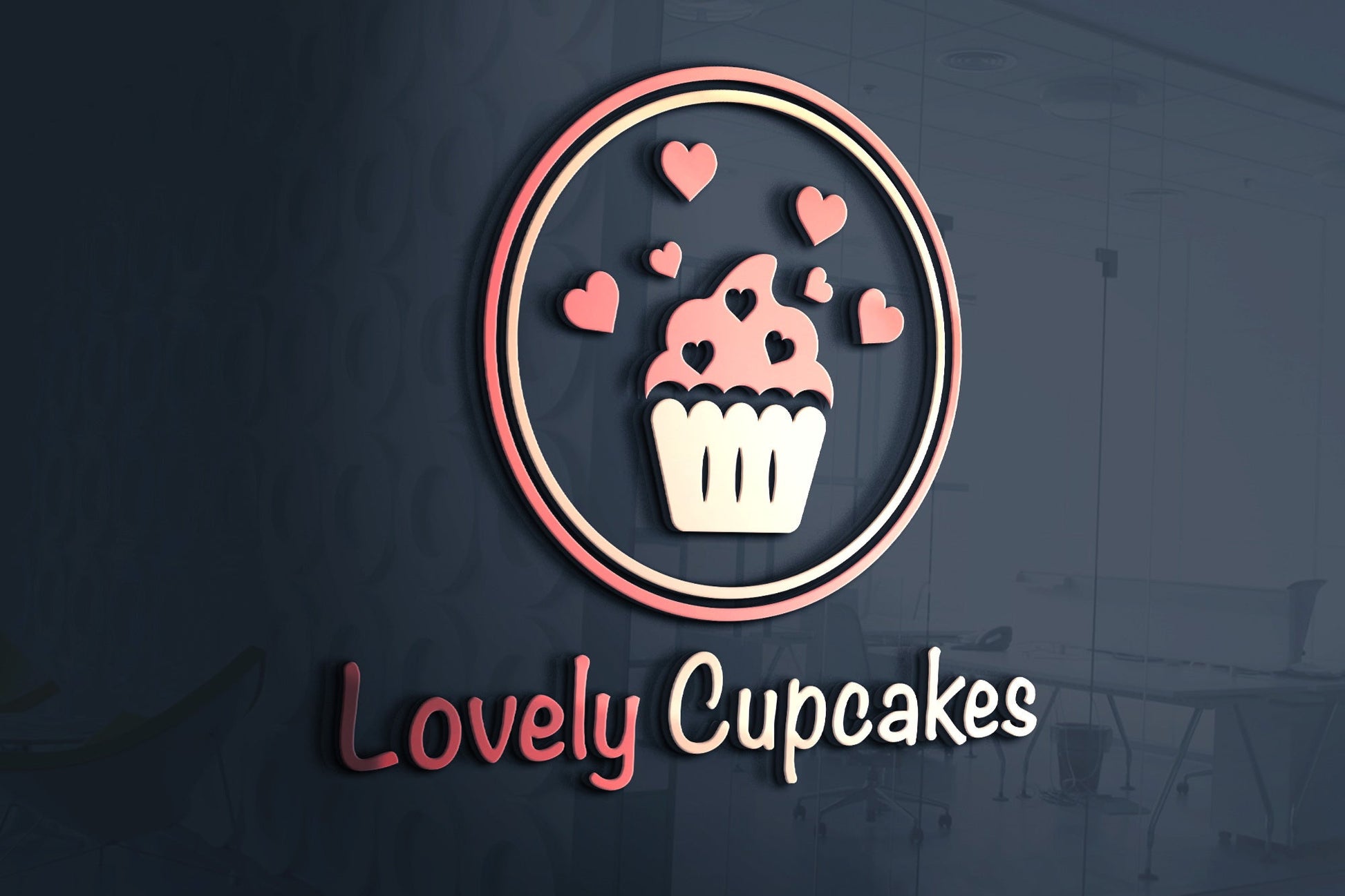 Logo Design - Cupcake Logo Design | Bakery Shop Logo | Baker Brand | Pastry Chef | Cupcake Business