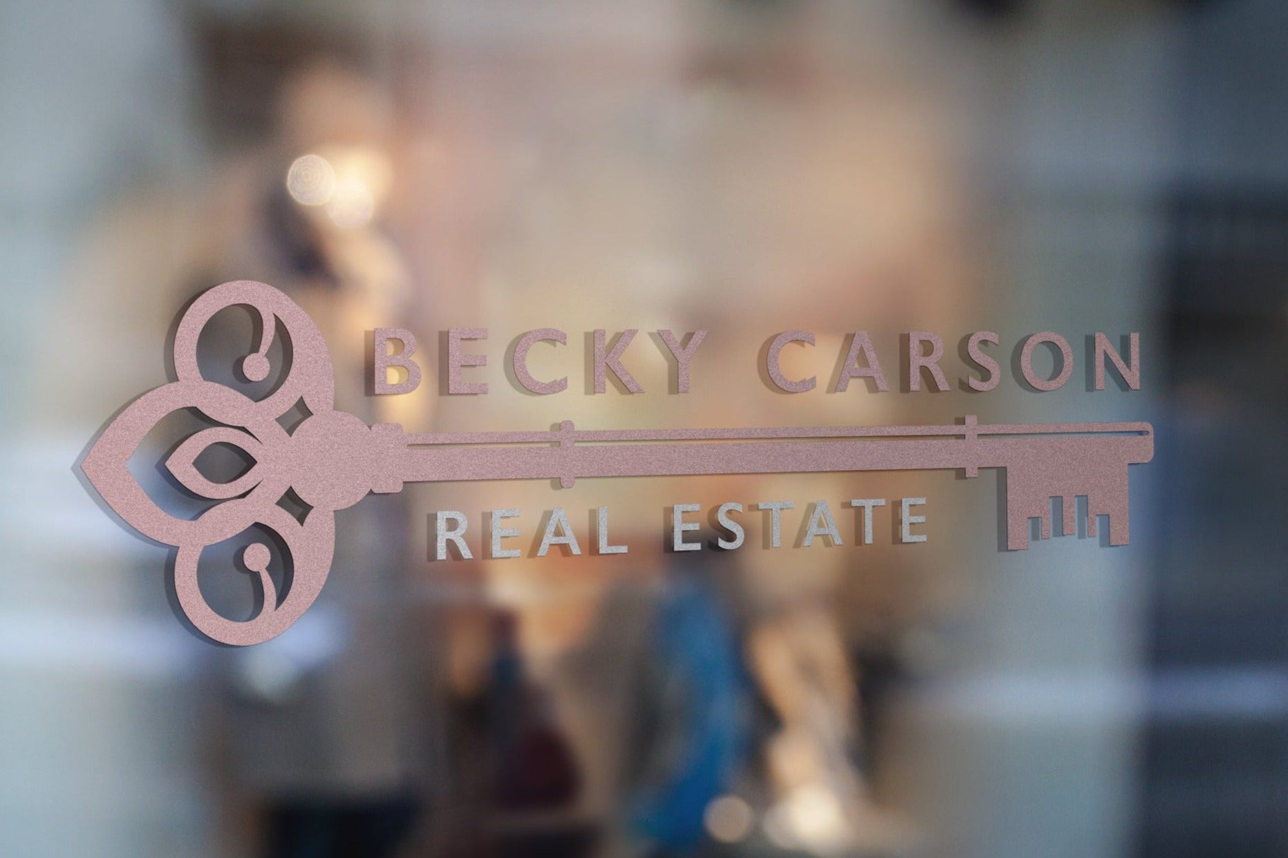 Real Estate Logo Realtor Design Branding Vintage Key Logo Business