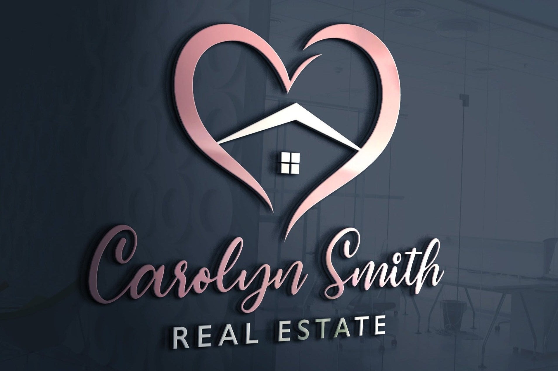 Realtor Logo Design | Heart Logo | House Logo | Real Estate Logo | Realtor Design | Realty Business | Real Estate Business | Realtor Design