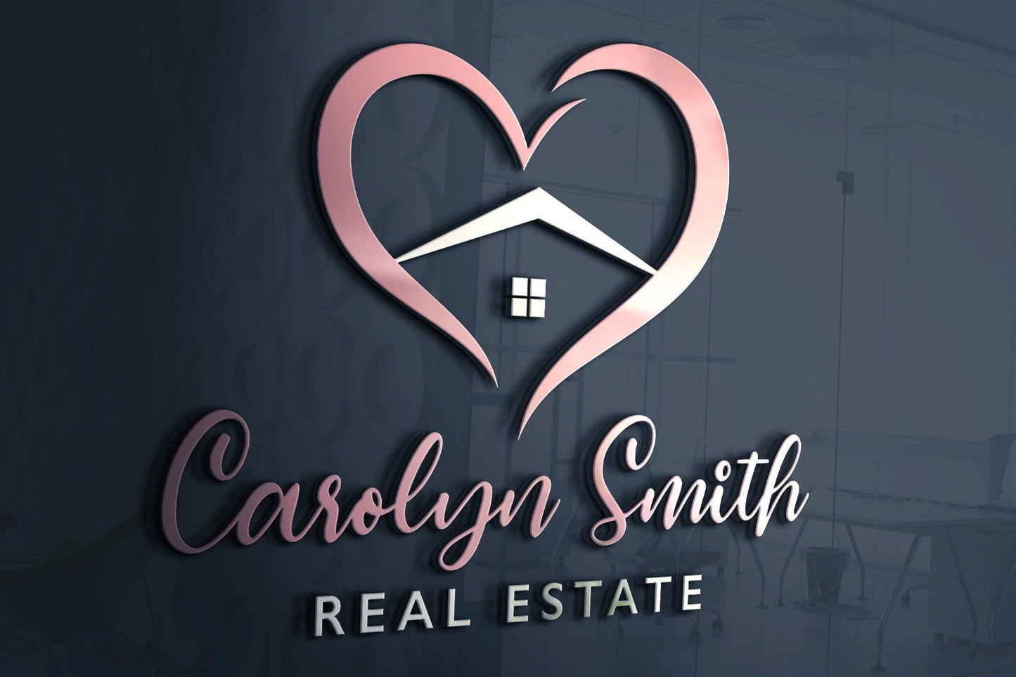 Realtor Logo Design | Heart Logo | House Logo | Real Estate Logo | Realtor Design | Realty Business | Real Estate Business | Realtor Design
