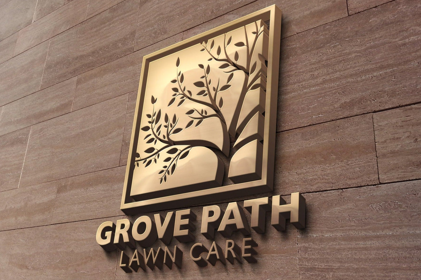 Landscaping Logo | Tree Service | Landscape Logo | Lawn Care Logo | Landscaper Logo | Professional Logo Design | Lawn Maintenance | Leaf Logo
