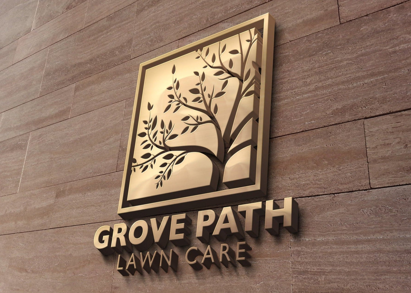 Landscaping Logo | Tree Service | Landscape Logo | Lawn Care Logo | Landscaper Logo | Professional Logo Design | Lawn Maintenance | Leaf Logo