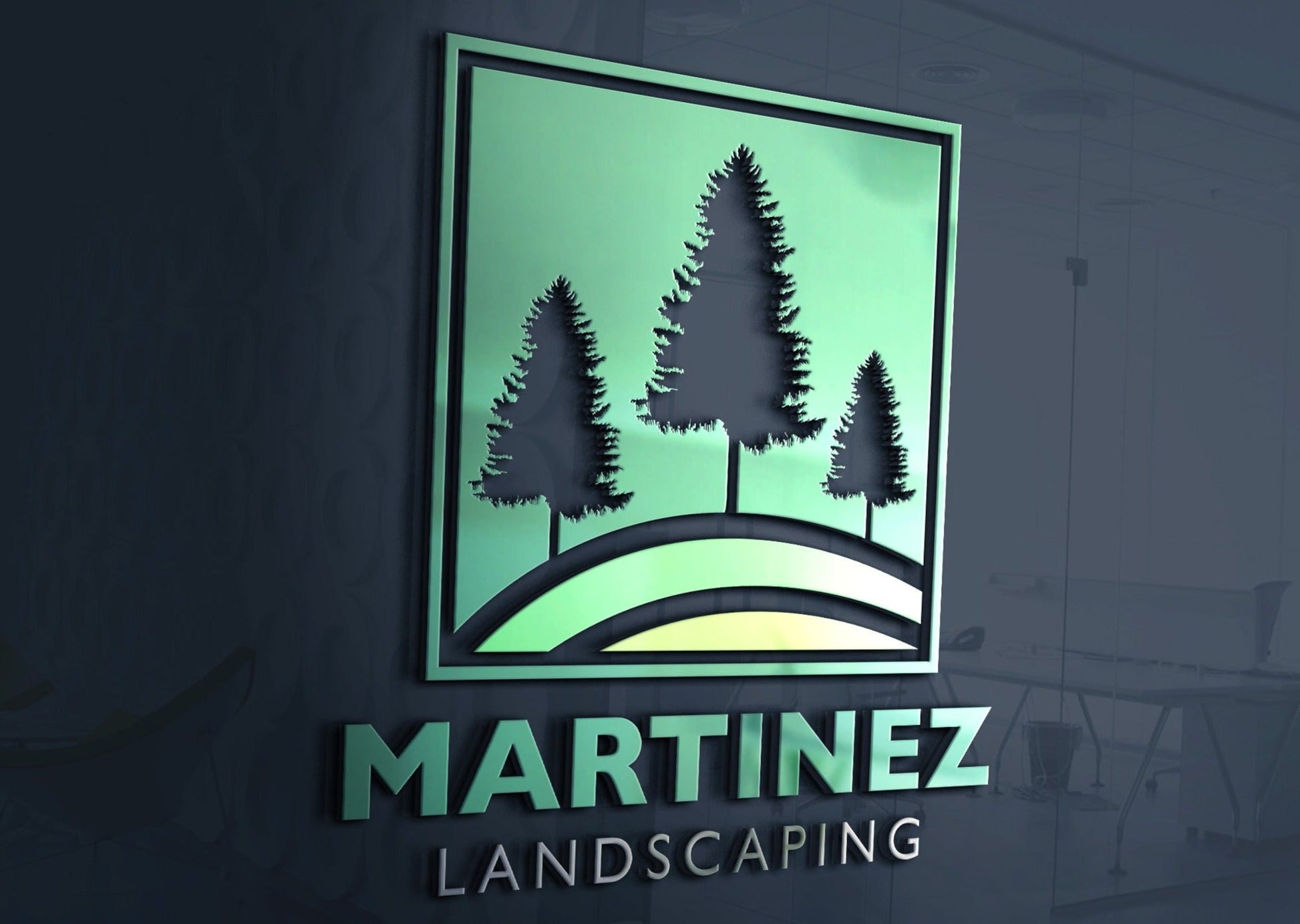 Landscaping Logo Design | Pine Tree | Professional Landscaping | Landscaping Business | Lawn Care Business | Company | Lawn Maintenance Logo