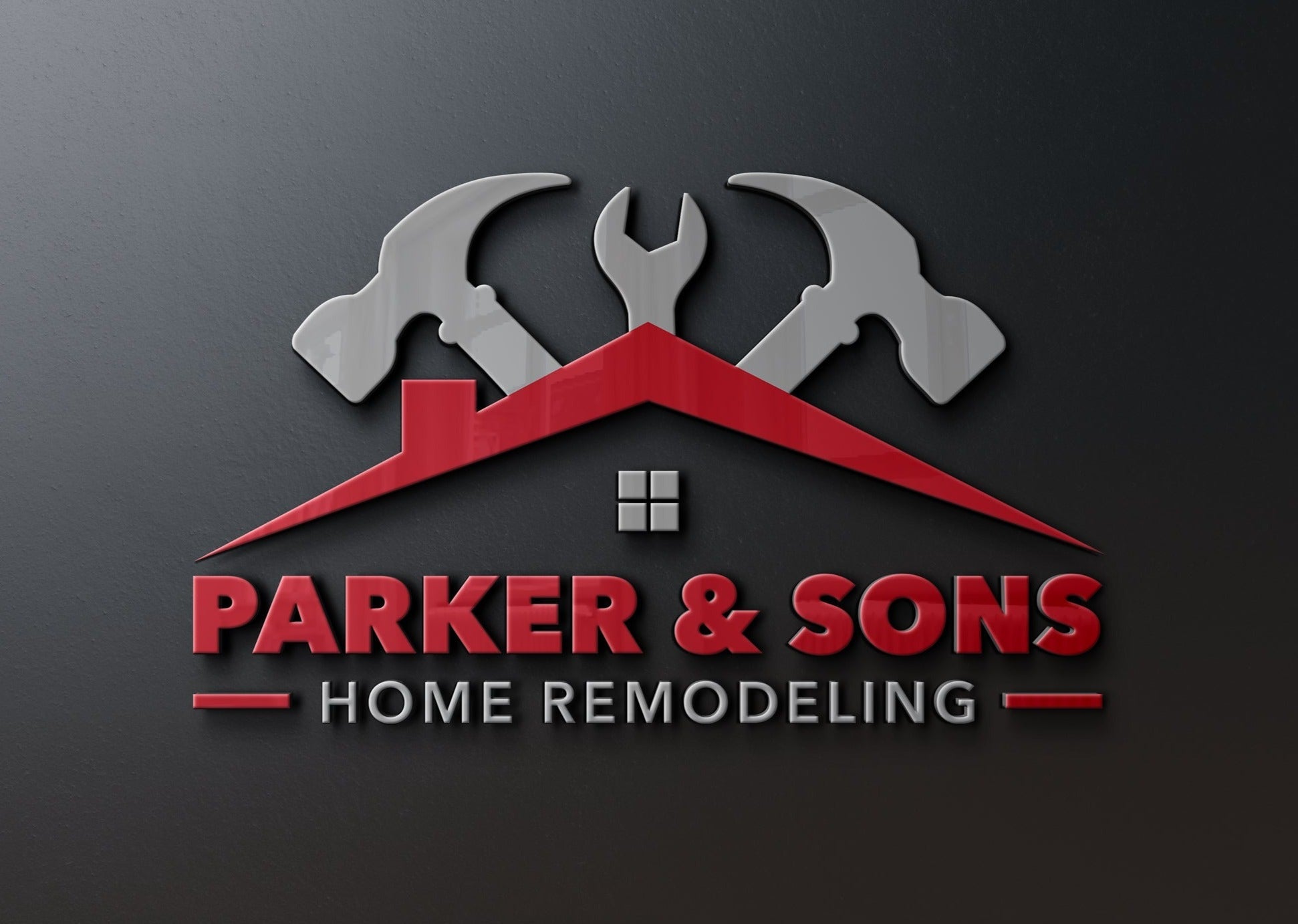 Logo Design - Construction Company | Roofing Business | Hammer Design | Roof | House Design