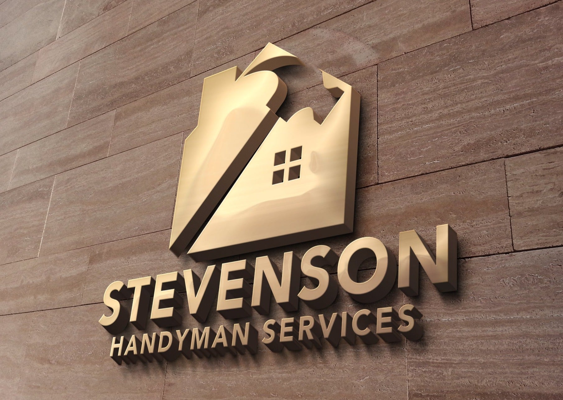 Logo Design - Construction Company | Roofing Business | Hammer Design | Roof | House Design
