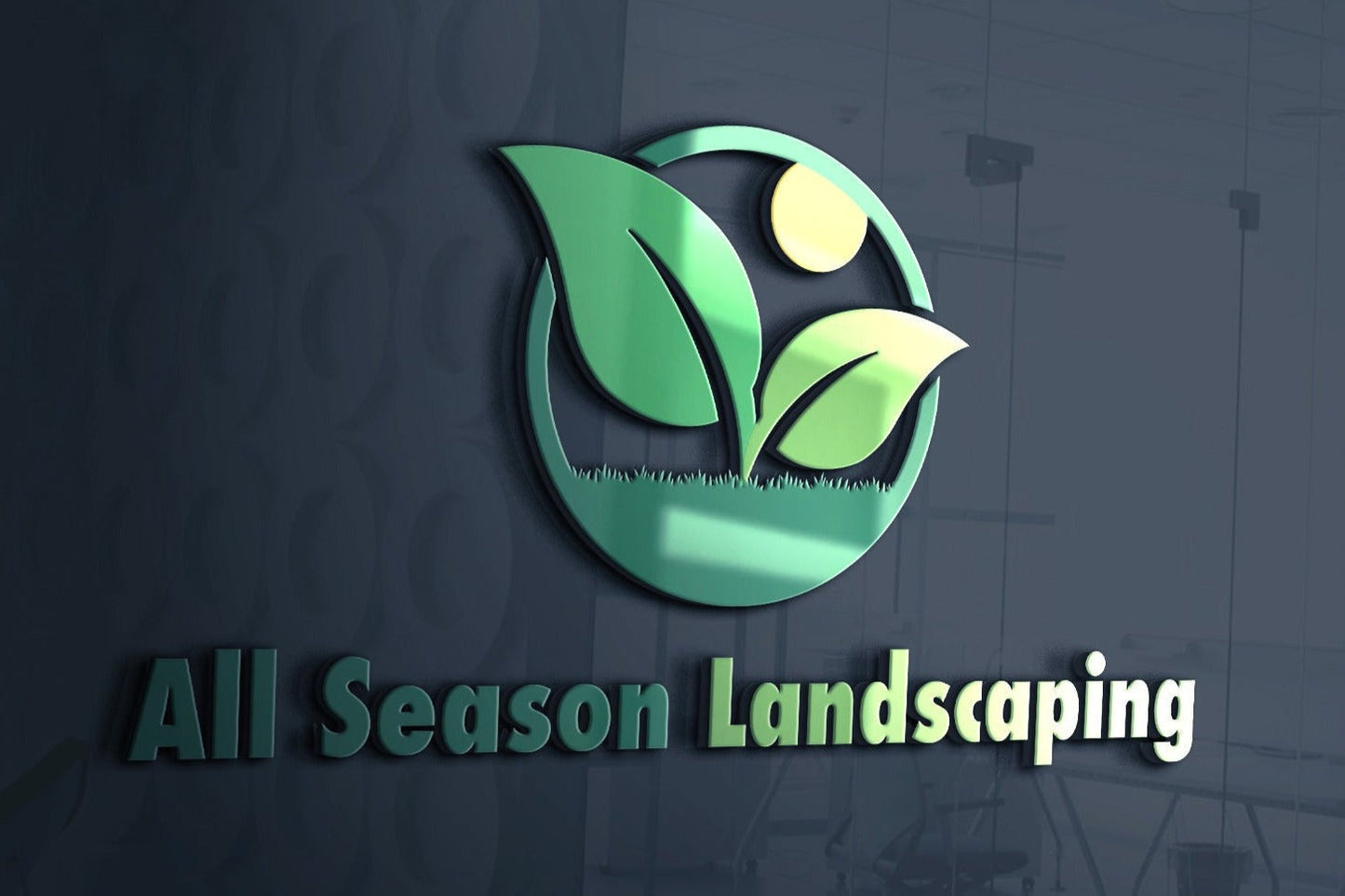 landscaping lawn care business company logo design