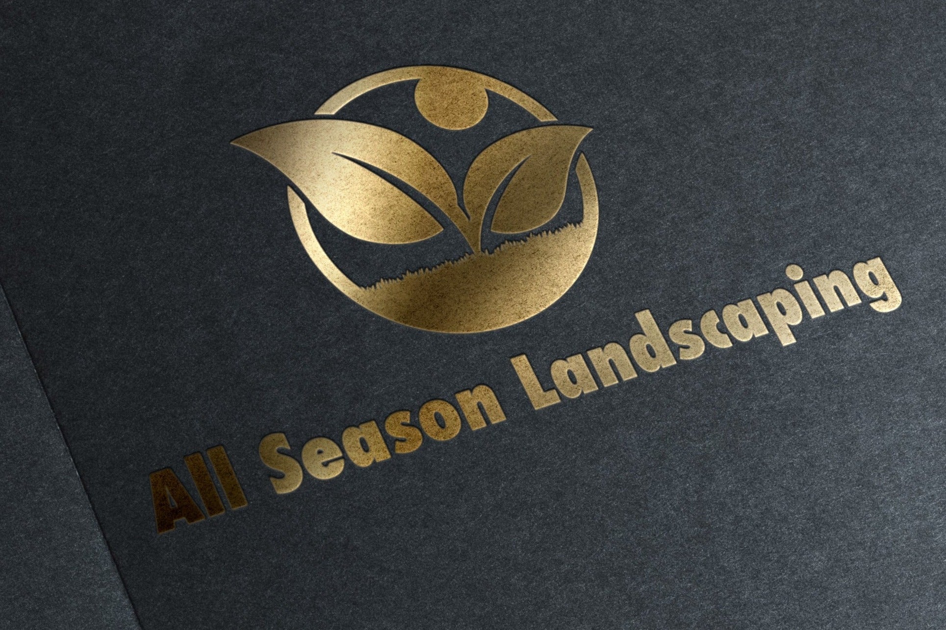 landscaping lawn care business company logo design