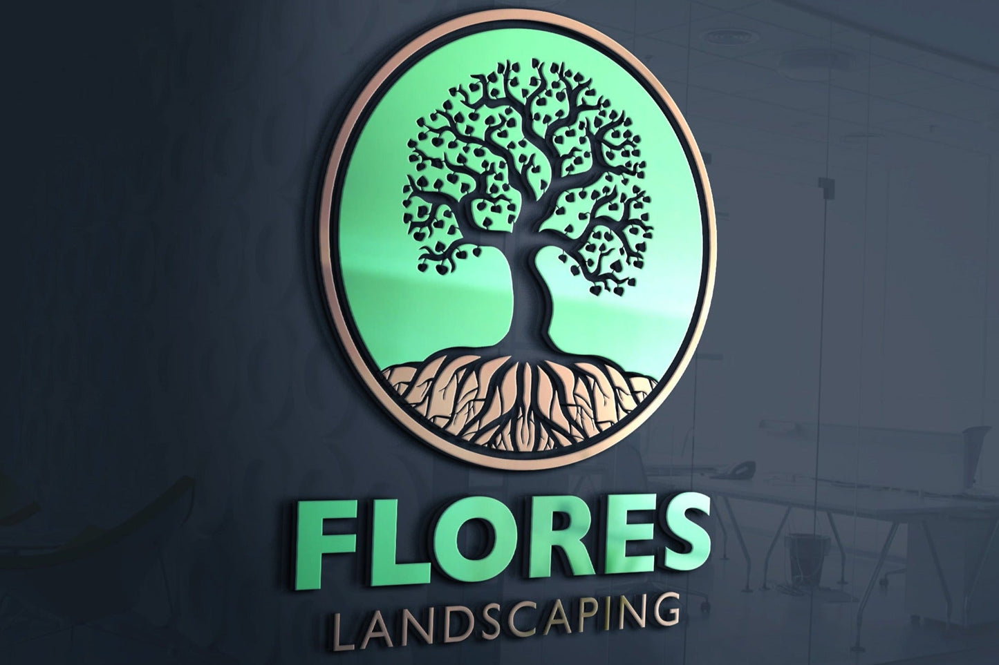 Landscaping Logo | Tree Service | Landscape Logo | Lawn Care Logo | Landscaper Logo | Professional Logo Design | Lawn Maintenance | Leaf Logo