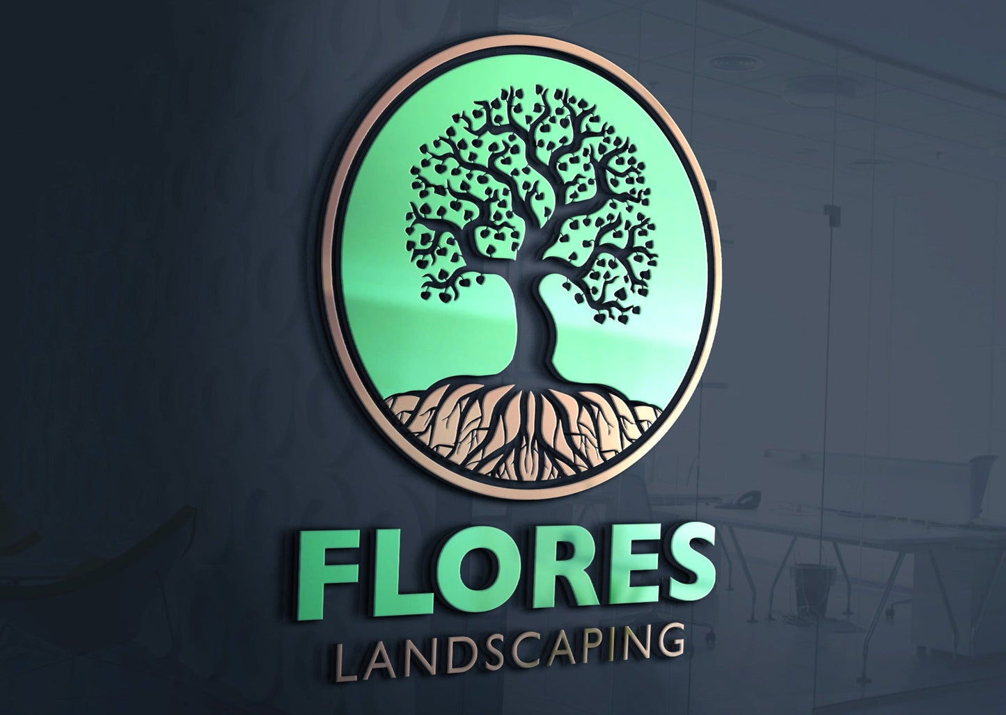 Landscaping Logo | Tree Service | Landscape Logo | Lawn Care Logo | Landscaper Logo | Professional Logo Design | Lawn Maintenance | Leaf Logo