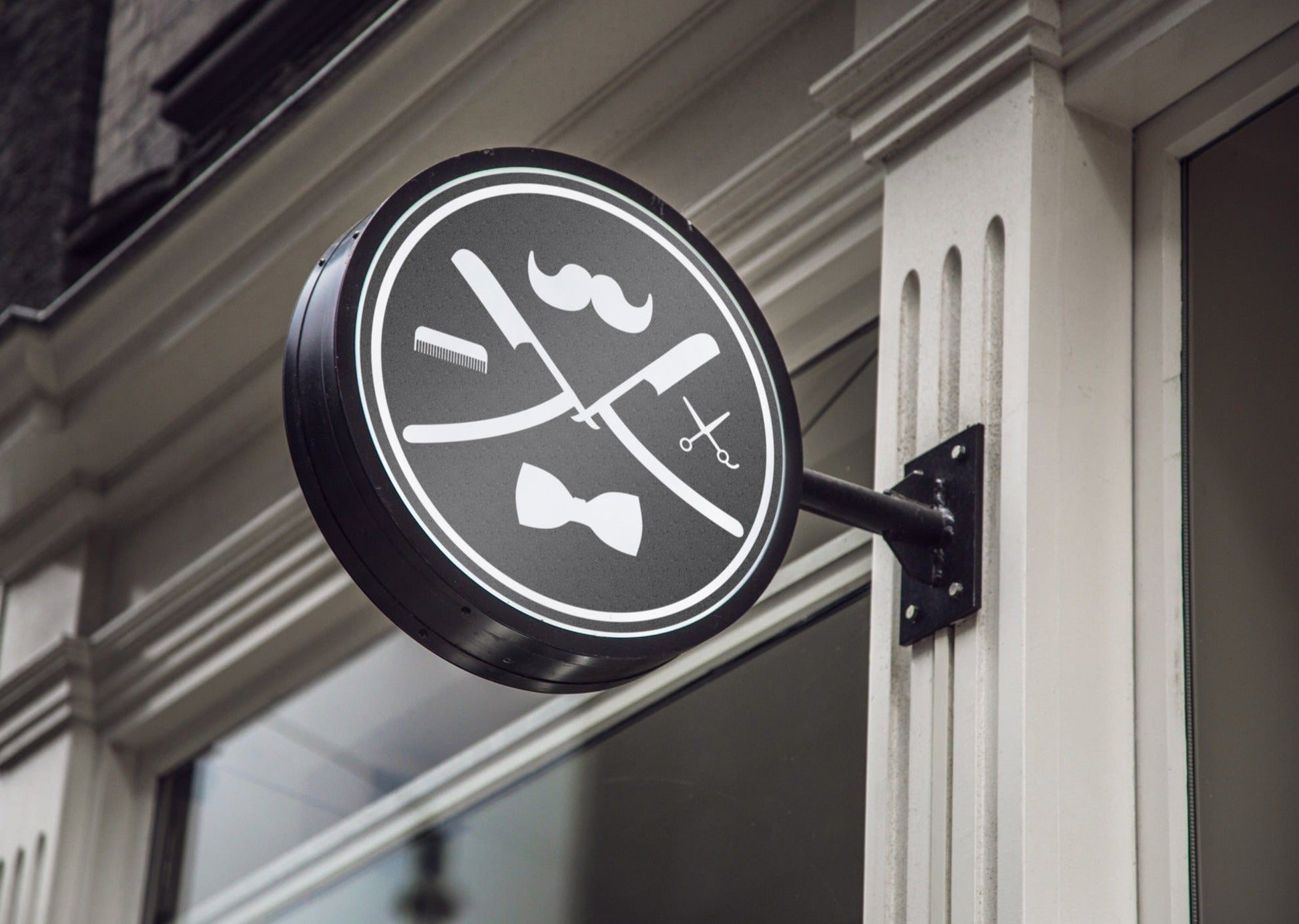 Barbershop Logo Design | Barber | Barber Shop Logo | Barber Logo | Mustache Design | Scissors | Comb