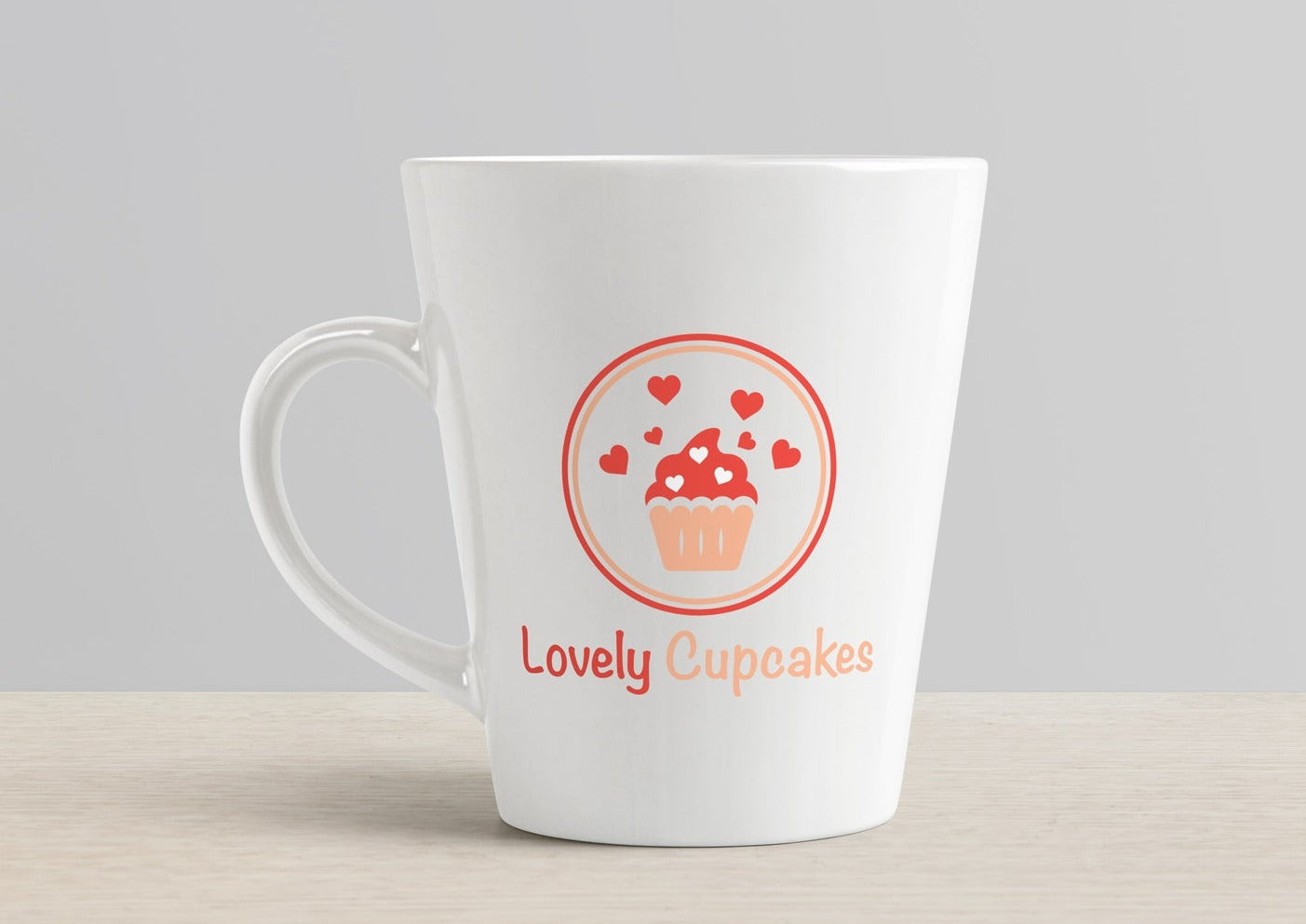 Cupcake Logo Design | Heart Design | Bakery Logo | Bakery Shop | Pastry Shop | Cupcake Design | Bakery | Pastries | Cake Logo
