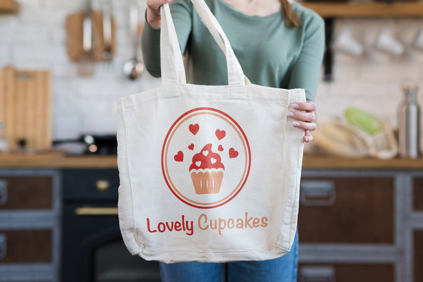 Cupcake Logo Design | Heart Design | Bakery Logo | Bakery Shop | Pastry Shop | Cupcake Design | Bakery | Pastries | Cake Logo