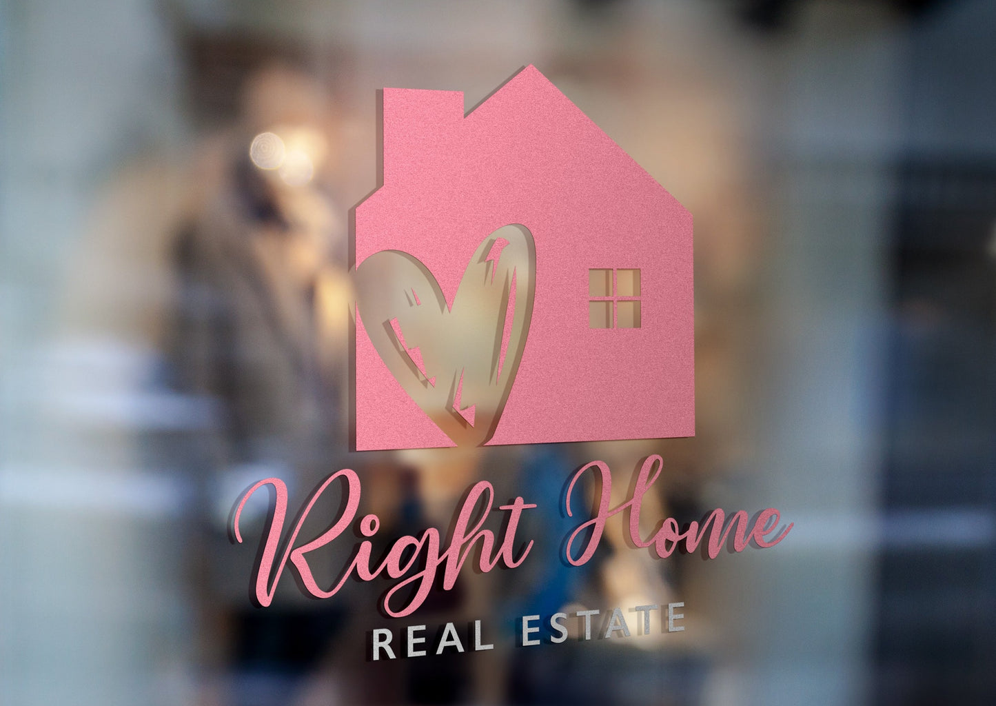 Diseño de logotipos | Bienes Raíces | Agente inmobiliario | Bienes raíces | Logotipo del corazón | Diseño de corazón | Logotipo de bienes raíces | Gestión de propiedades | Comercialización de agentes inmobiliarios